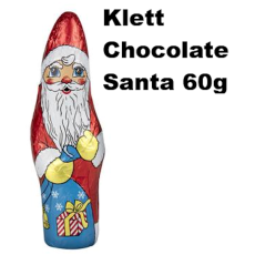 Christmas Klett Milk Chocolate Santa 60g